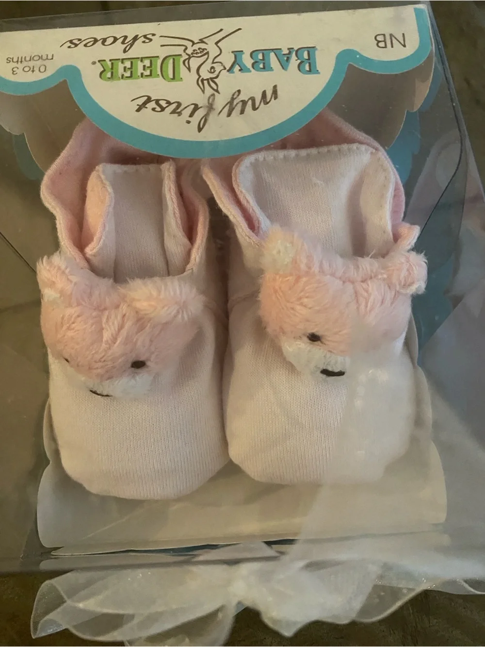 Baby Deer Pink Plush Bear Bibs - Soft Pink Baby Deer. New!
